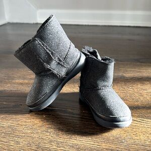Girls size 6 black glitter UGGS
